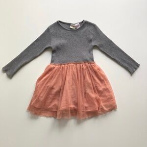 ZARA Baby Girl Bodysuit Onesie Dress with tulle skirt Sz 2-3Y